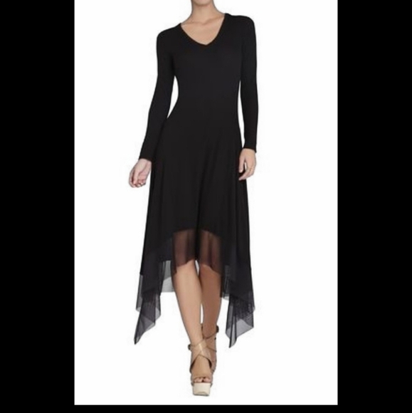 NEW BcbgMaxAzria Tiffany Dress Asymmetric - Picture 8 of 8